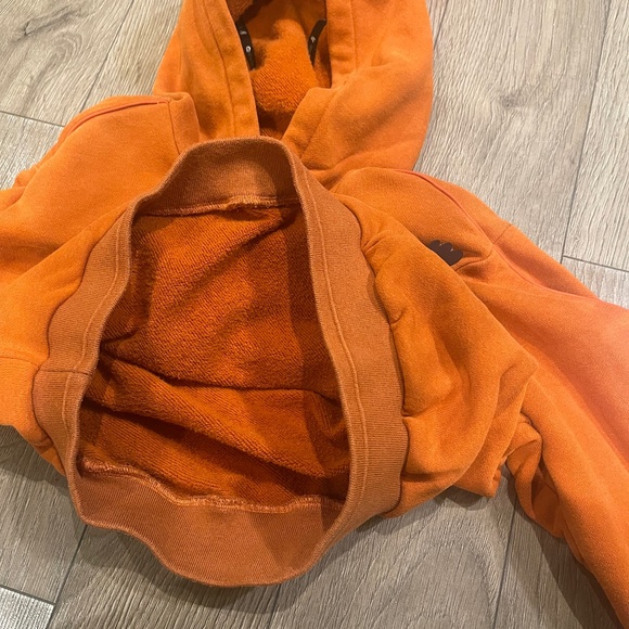 Private label kids orange hoodie 5/6Y=120cm - Picture 10 of 11
